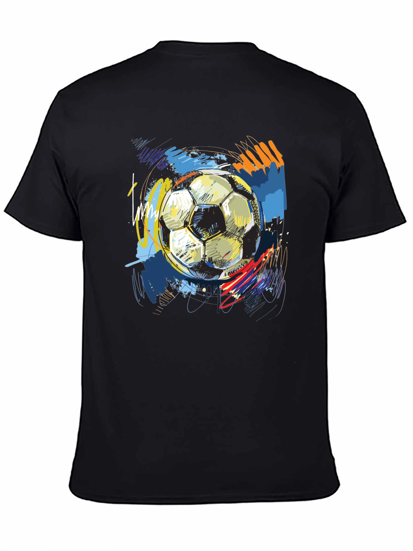 Soccer Ball Art T-Shirt - Unique Graphic Tee