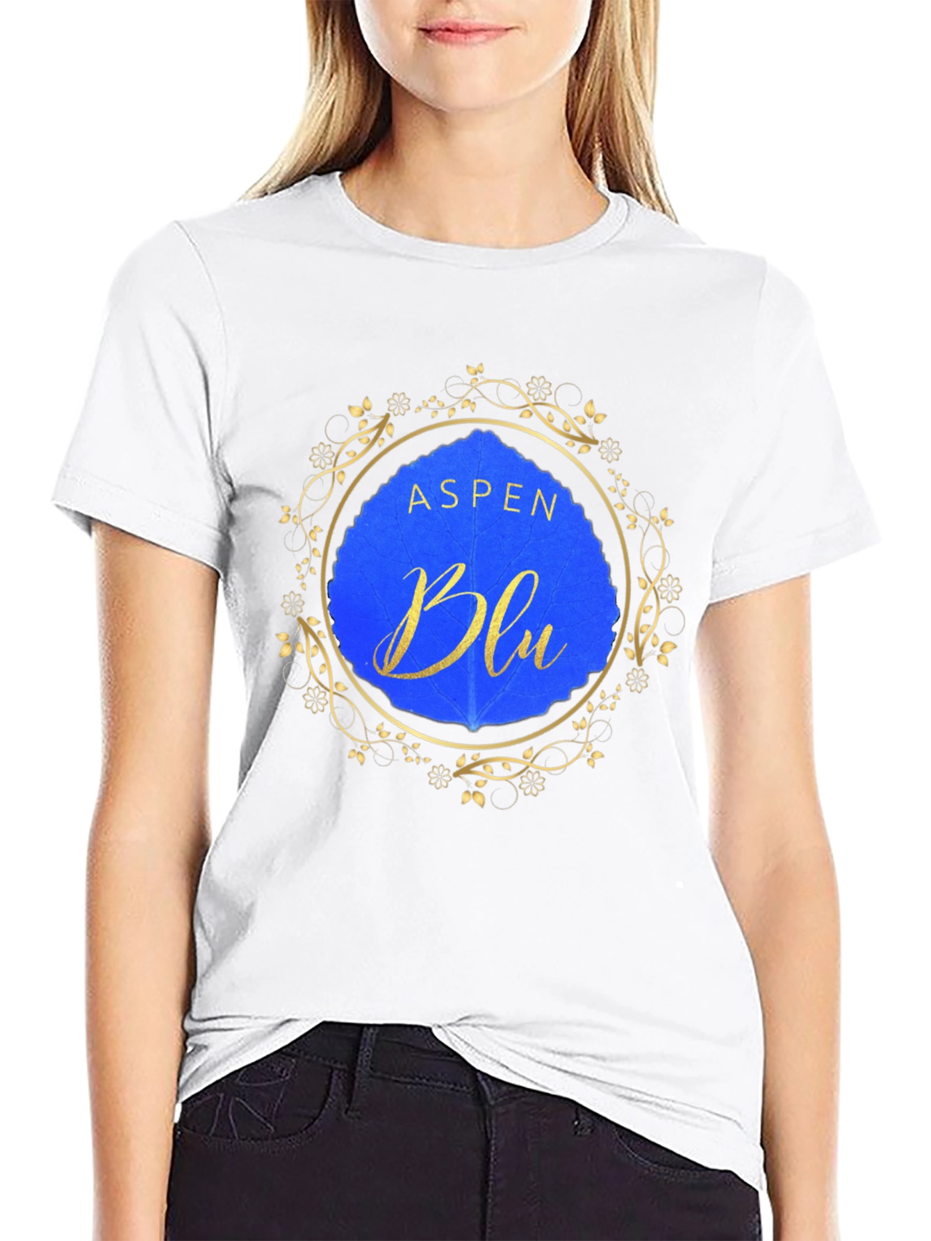 Aspen Blu Black T-Shirt
