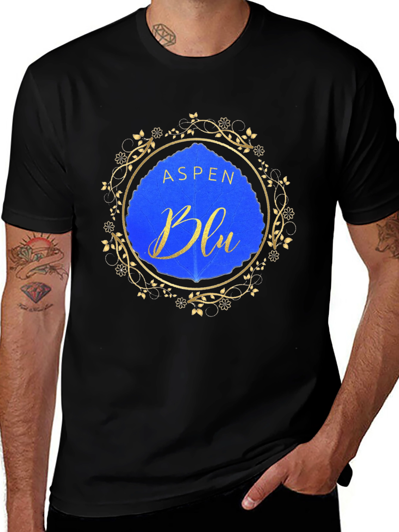 Aspen Blu Black T-Shirt