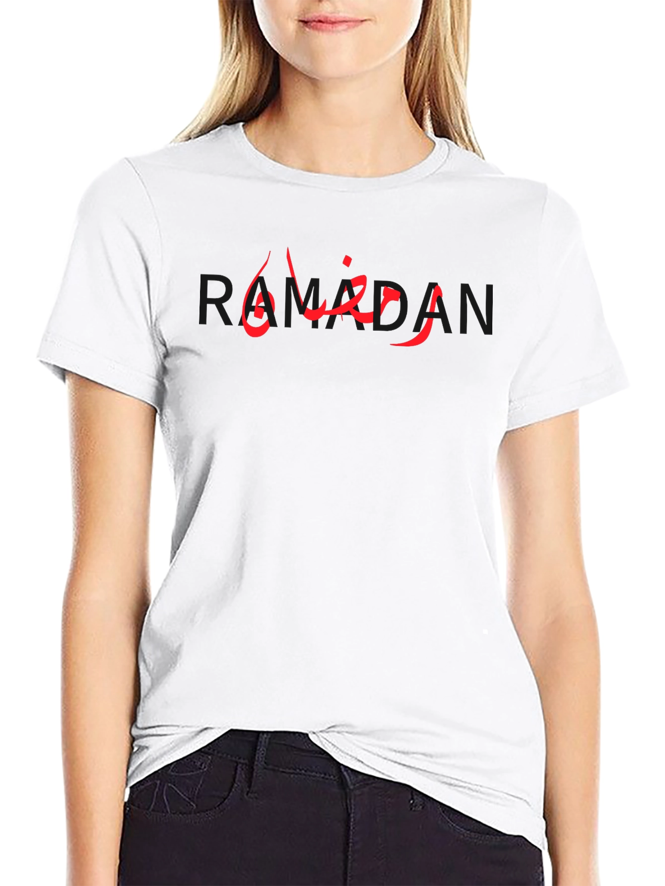 Ramadan Kareem T-Shirt - Black Red Graphic Design