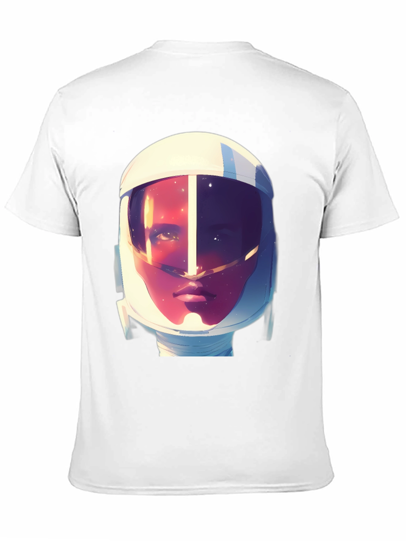 Astronaut Graphic Print Tee - Stylish Crew Neck T-Shirt