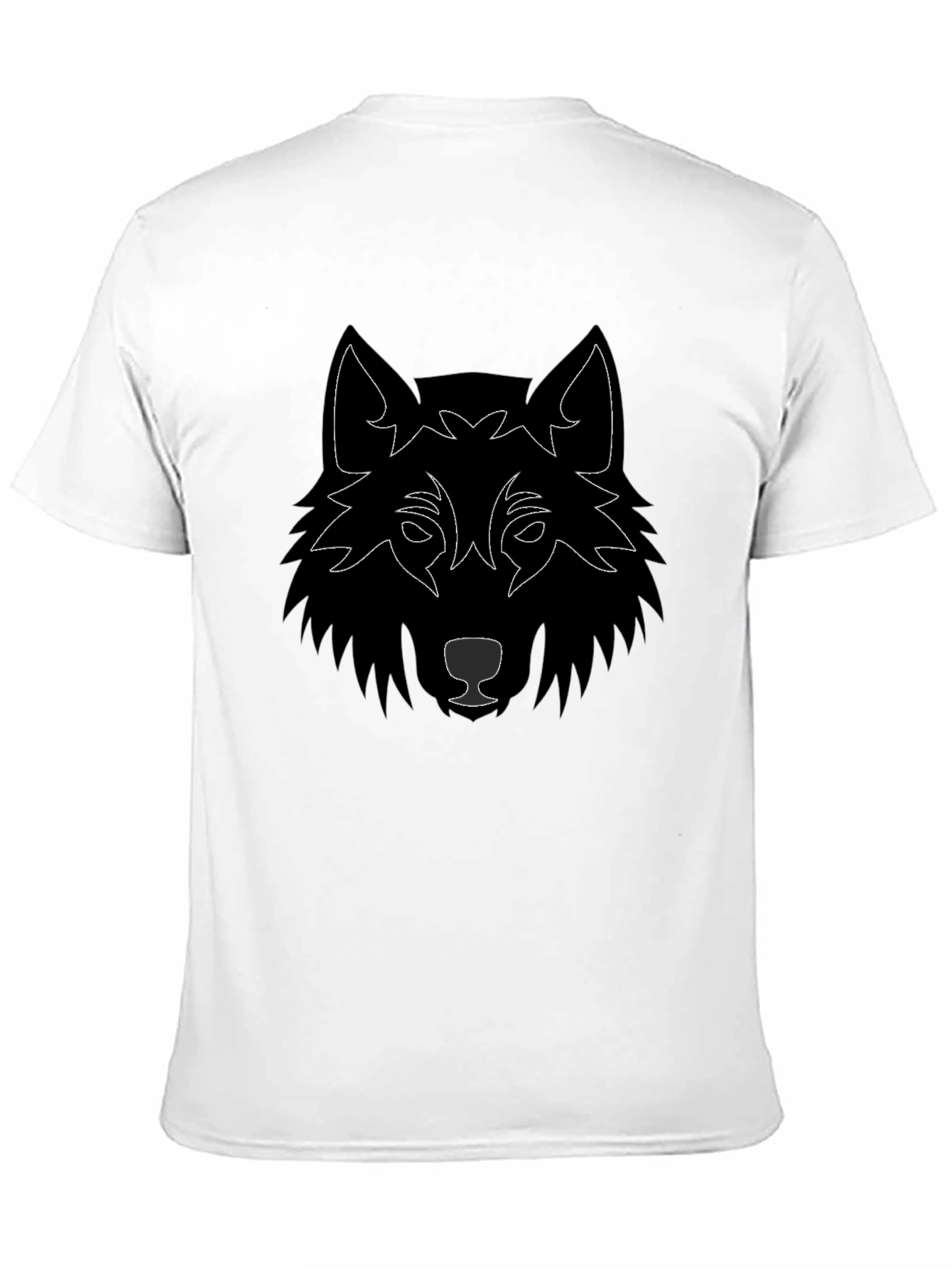 Wolf Graphic Tee - Black Cotton Blend