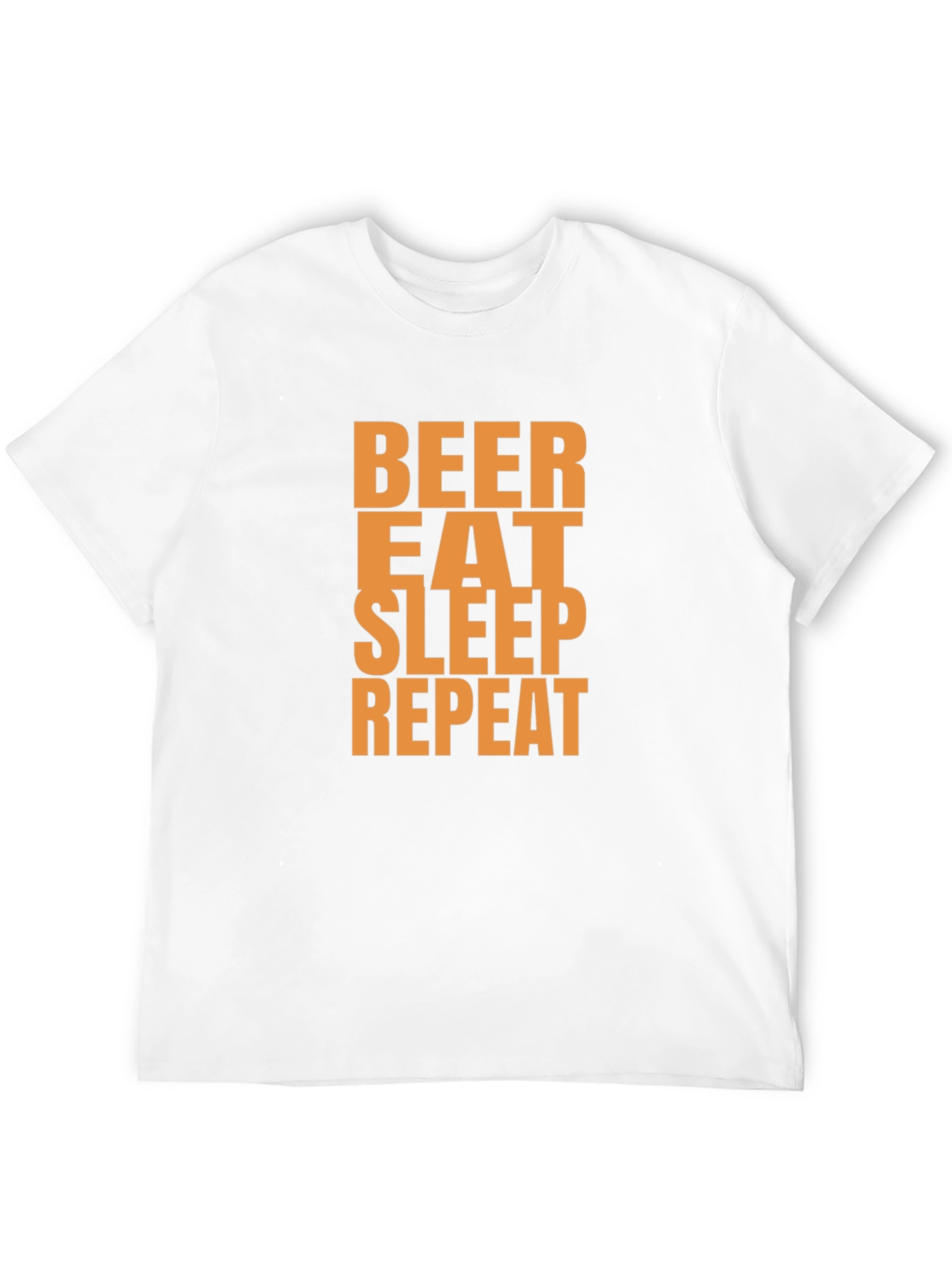 Beer Eat Sleep Repeat Graphic Tee - Black