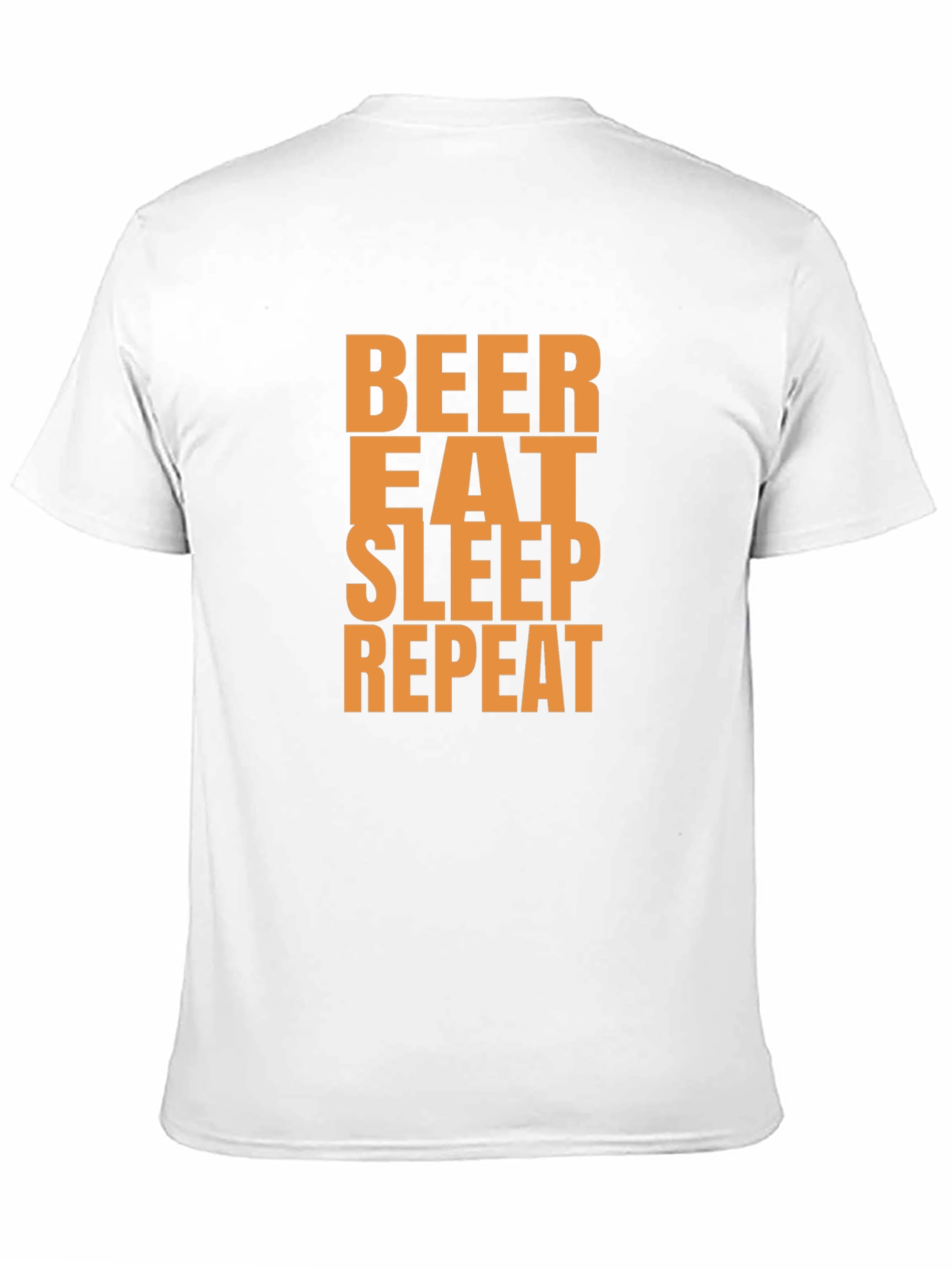 Beer Eat Sleep Repeat Graphic Tee - Black