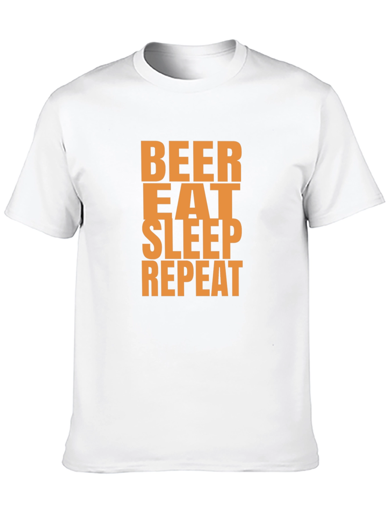Beer Eat Sleep Repeat Graphic Tee - Black