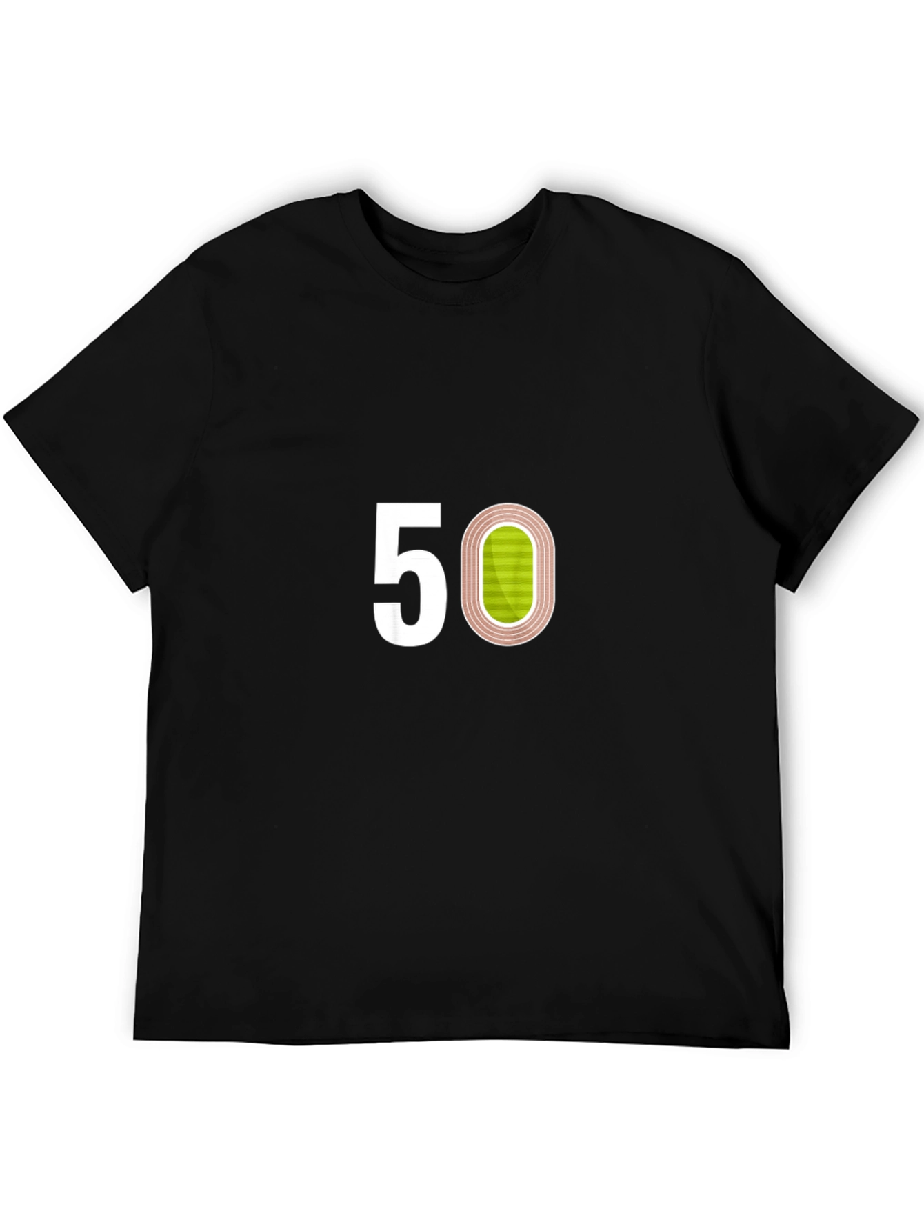 Track & Field 50th Birthday Black T-Shirt
