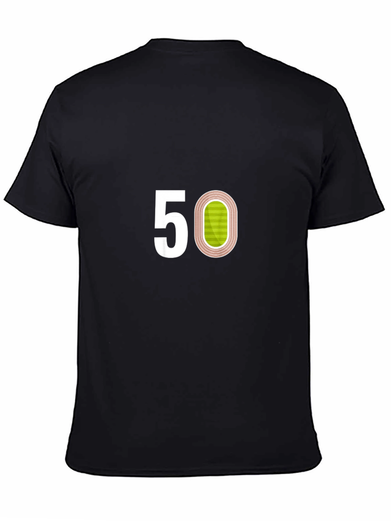 Track & Field 50th Birthday Black T-Shirt