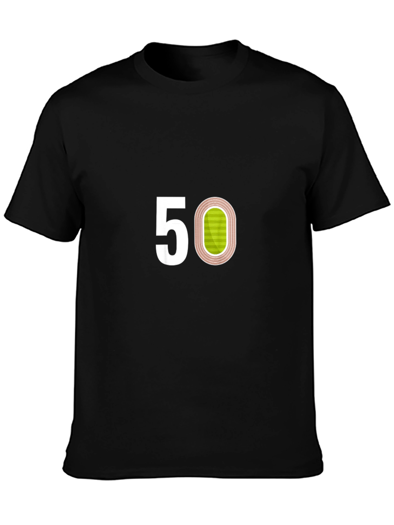 Track & Field 50th Birthday Black T-Shirt