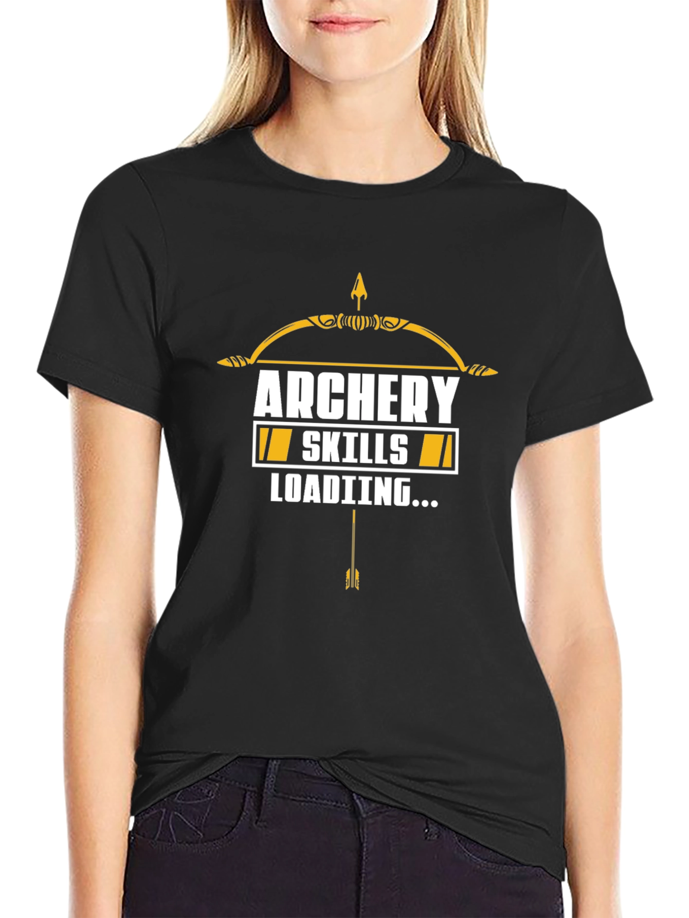 Archery Skills Loading T-Shirt - Black