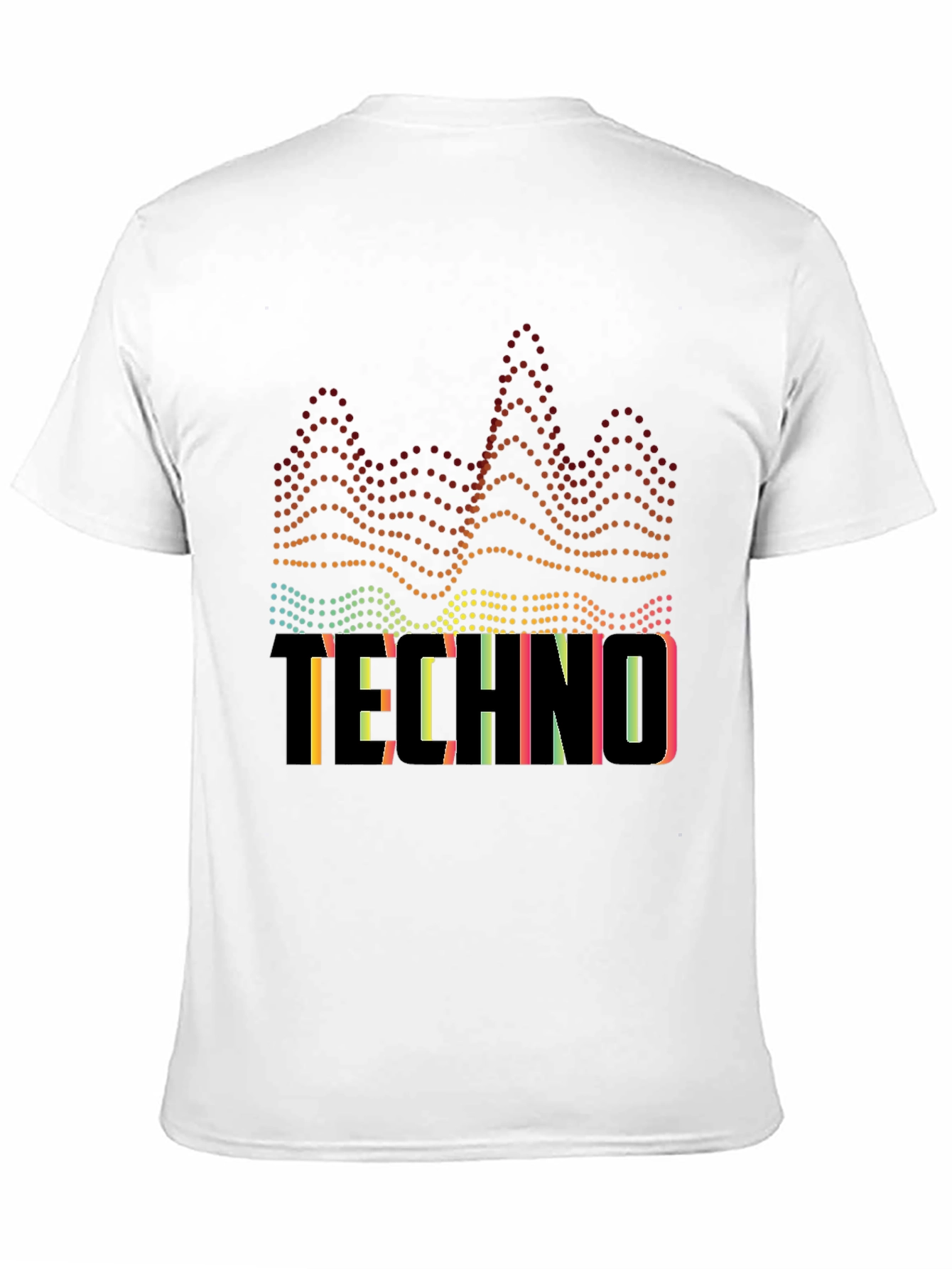 Techno Music Graphic Black T-Shirt