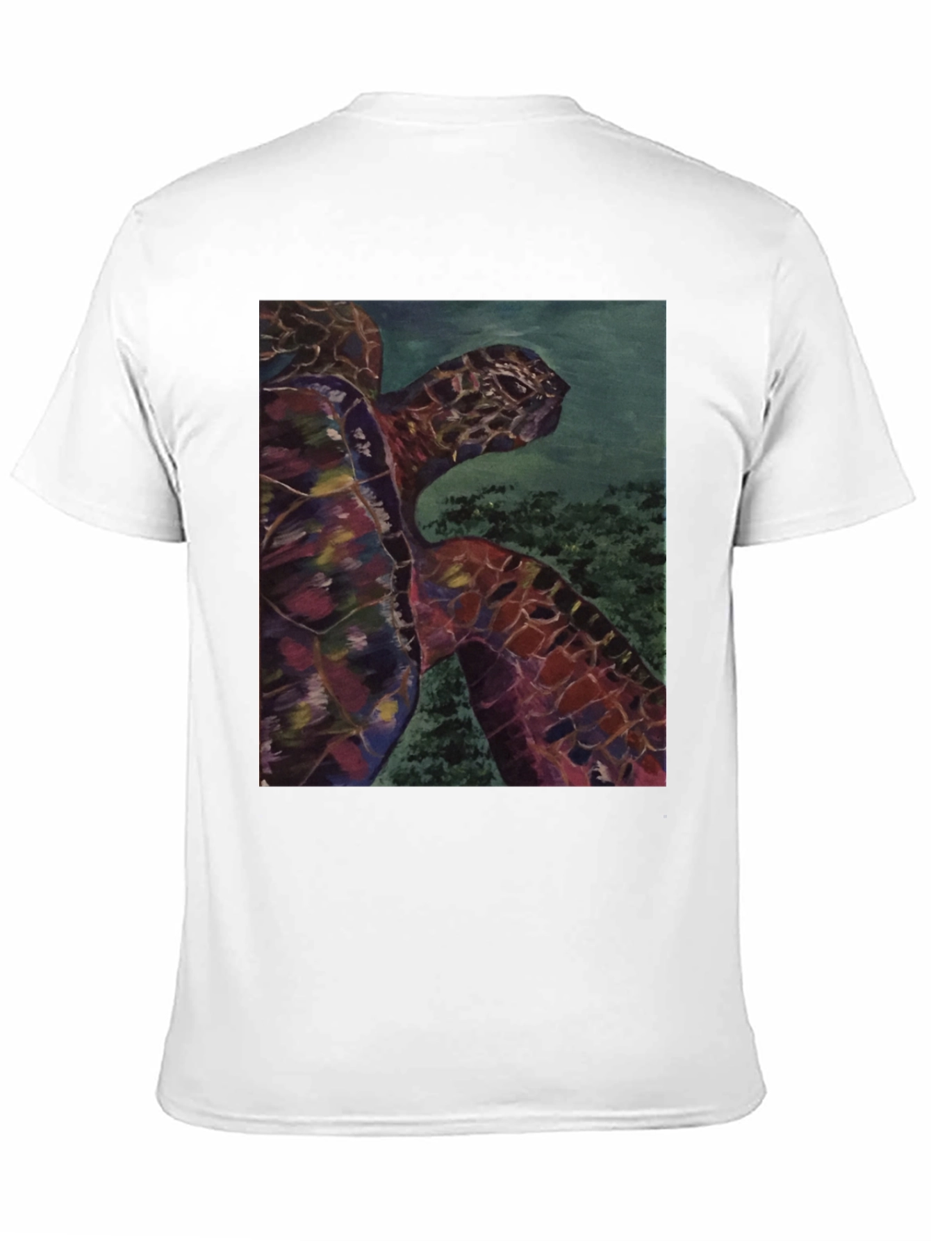 Sea Turtle Graphic Tee - Black Cotton Casual Shirt