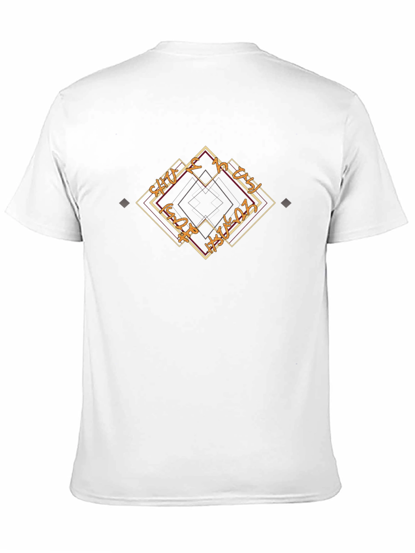 Abstract Diamond Graphic Black T-Shirt