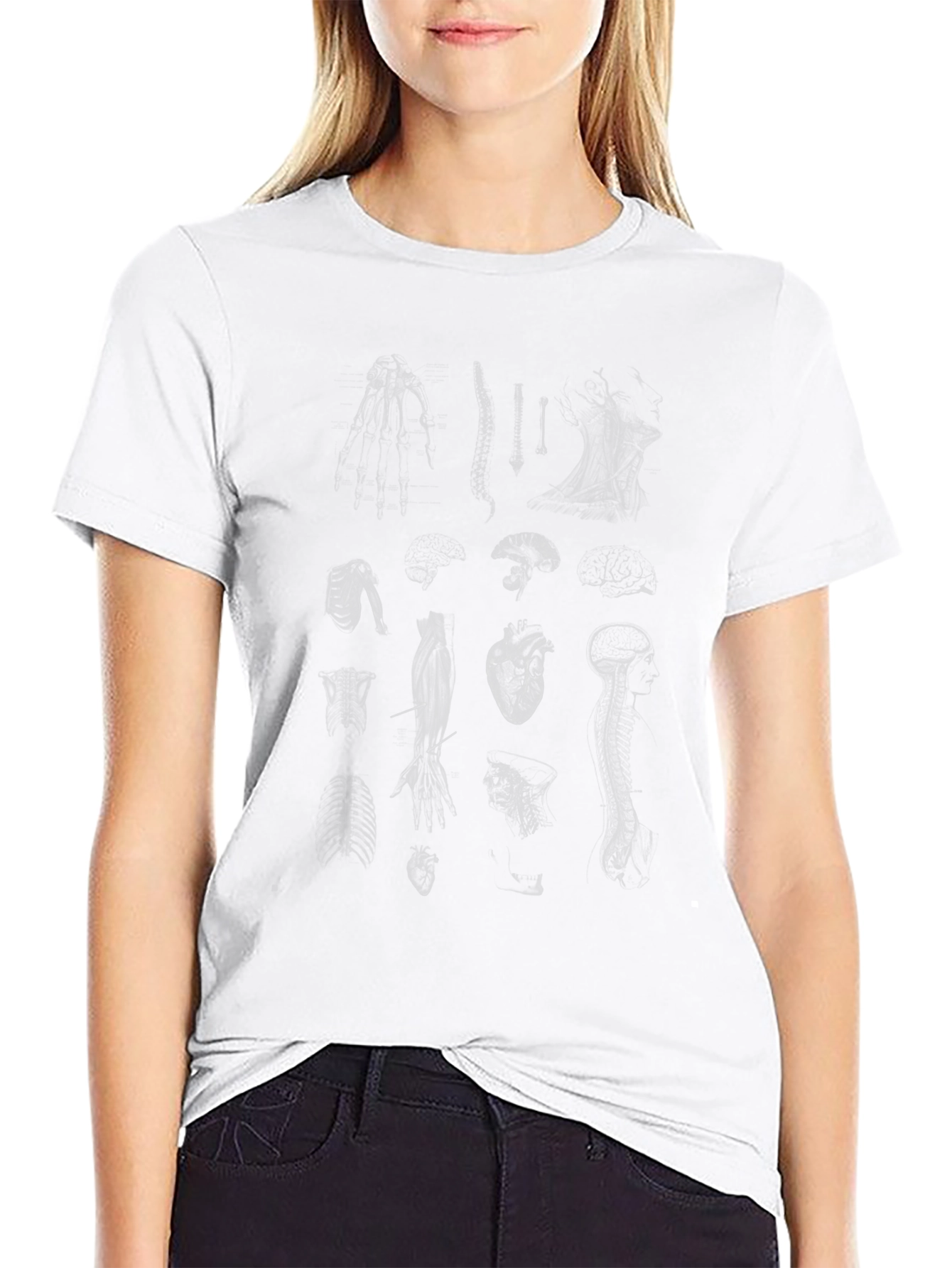 Anatomical Print Tee - Black Graphic T-Shirt