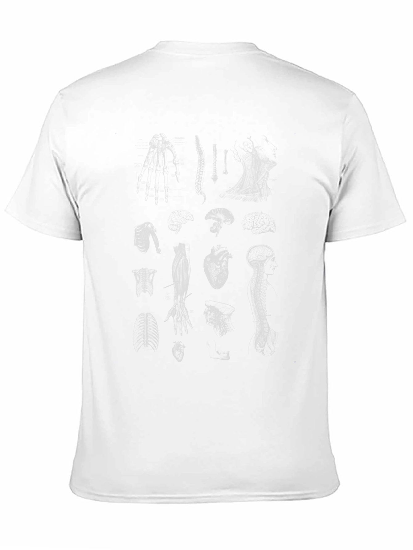 Anatomical Print Tee - Black Graphic T-Shirt
