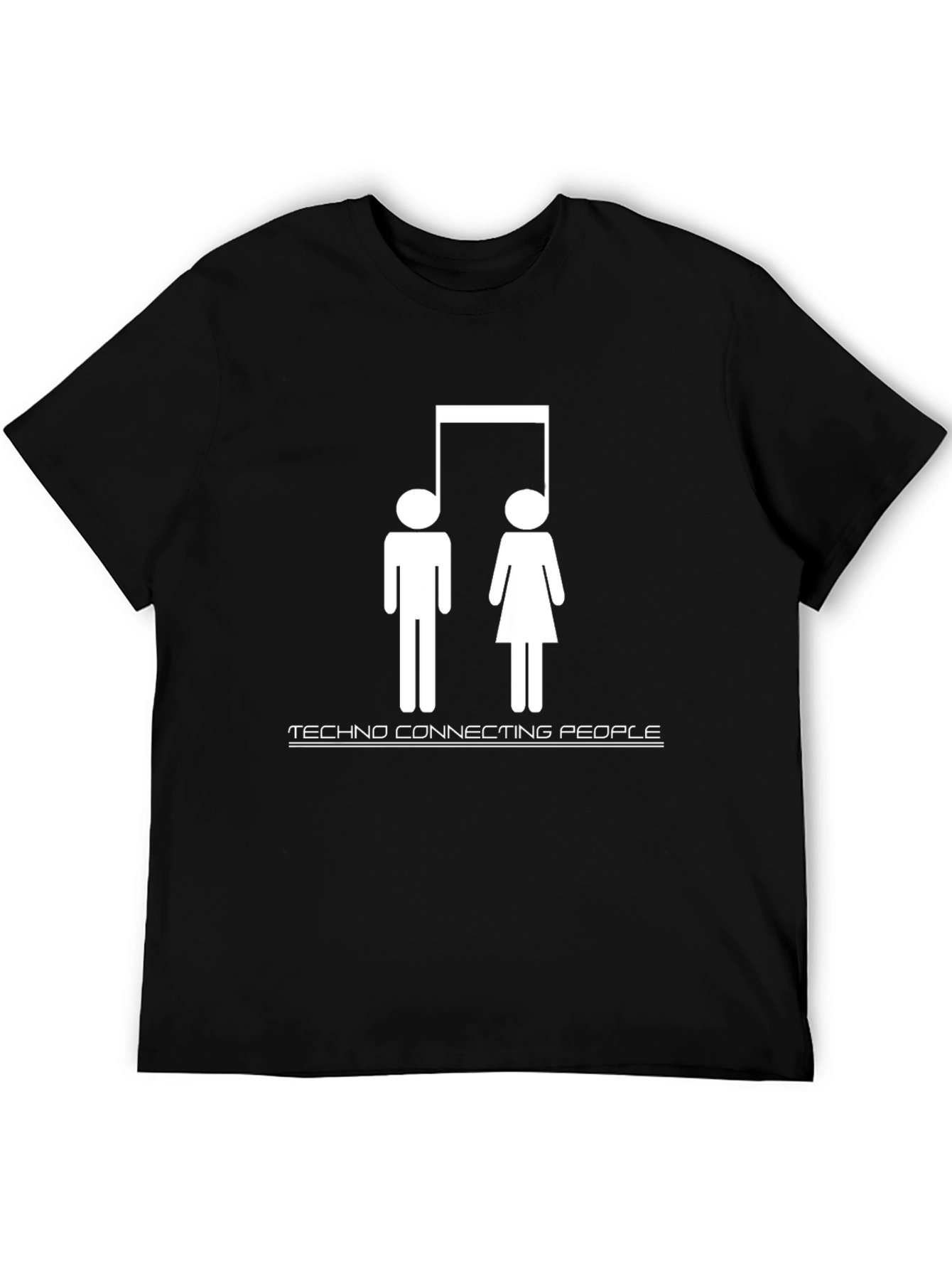 Techno Music Connecting People Graphic T-Shirt