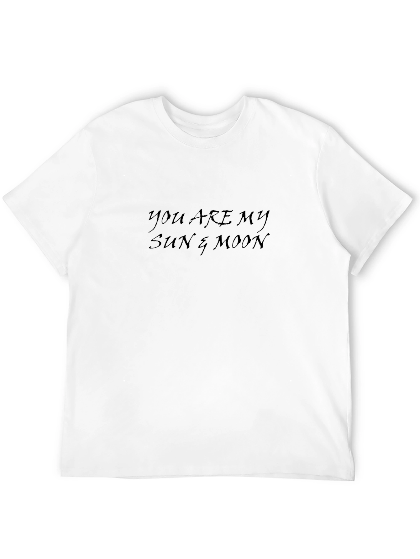 You Are My Sun & Moon Black Graphic T-Shirt