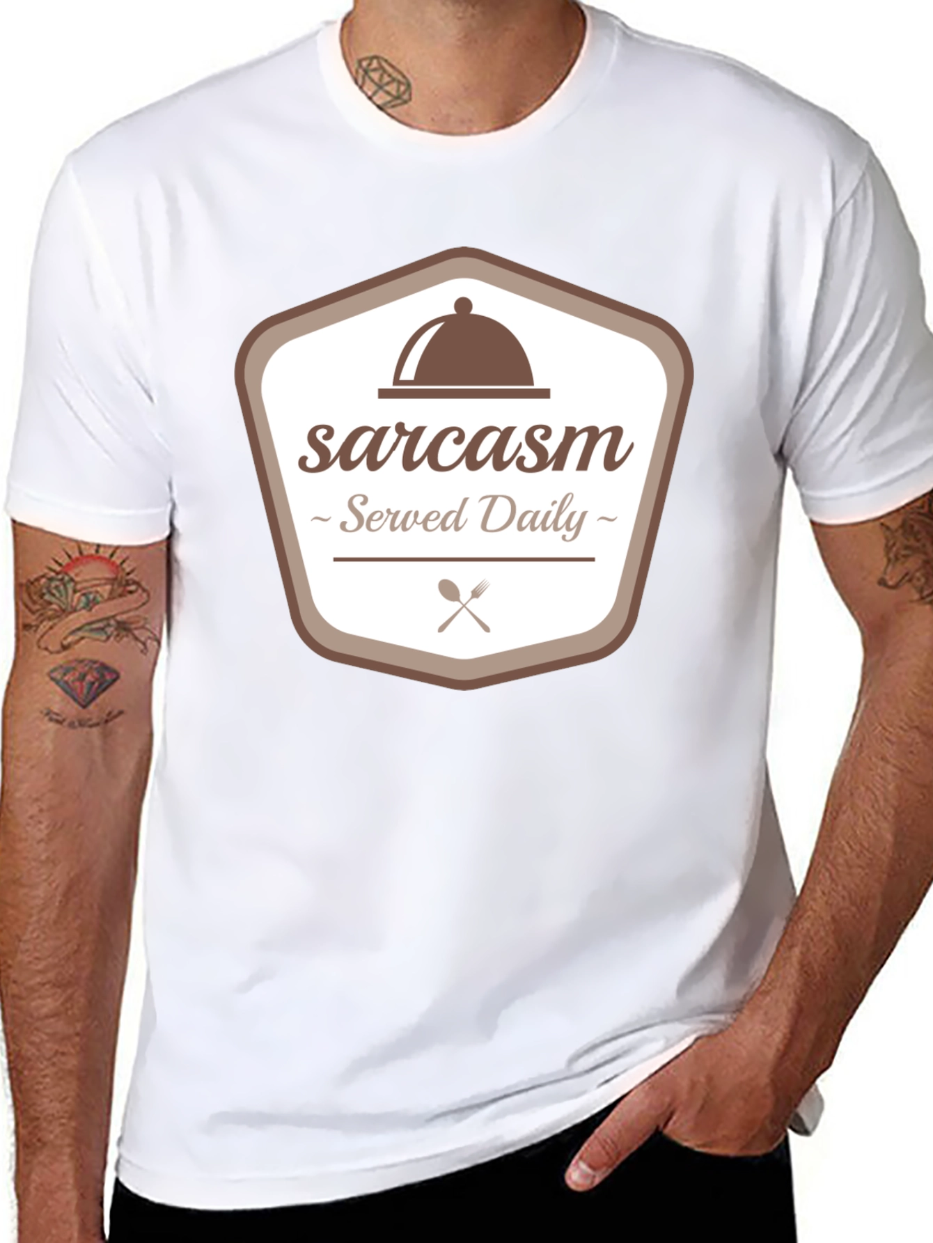 Sarcasm Served Daily Graphic Tee