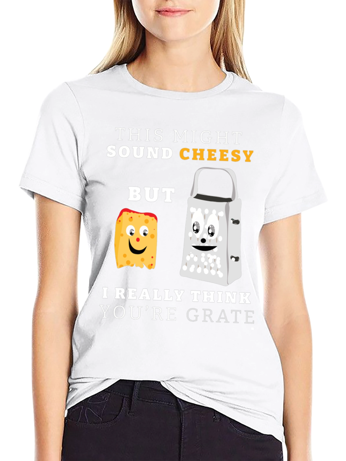 Cheesy Puns T-Shirt - Youre Grate Humor Tee