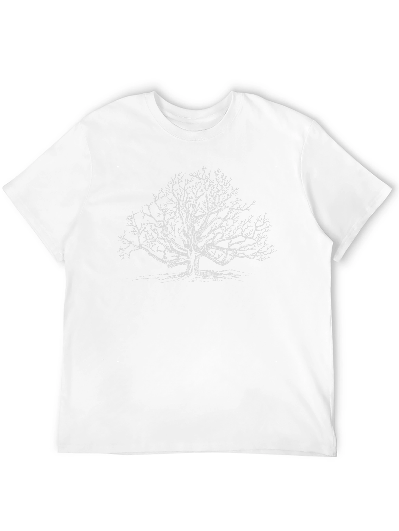 Bare Tree Graphic Tee - Black Cotton Blend