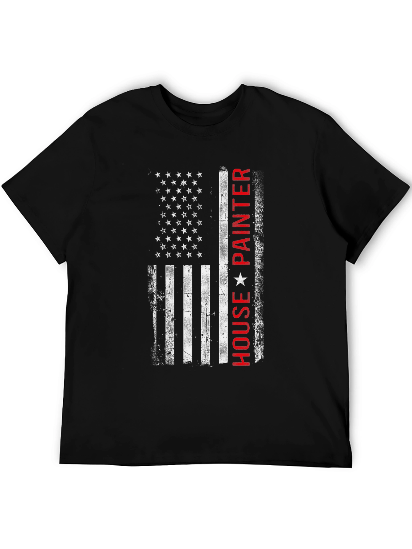 American Flag House Painter T-Shirt
