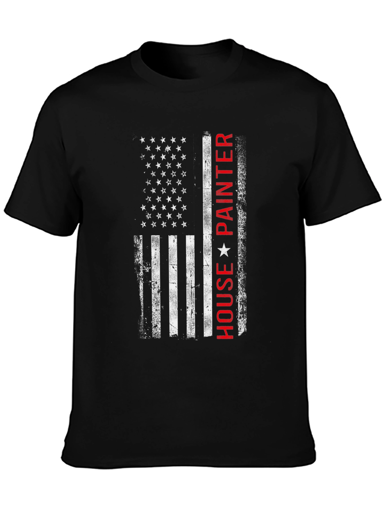 American Flag House Painter T-Shirt