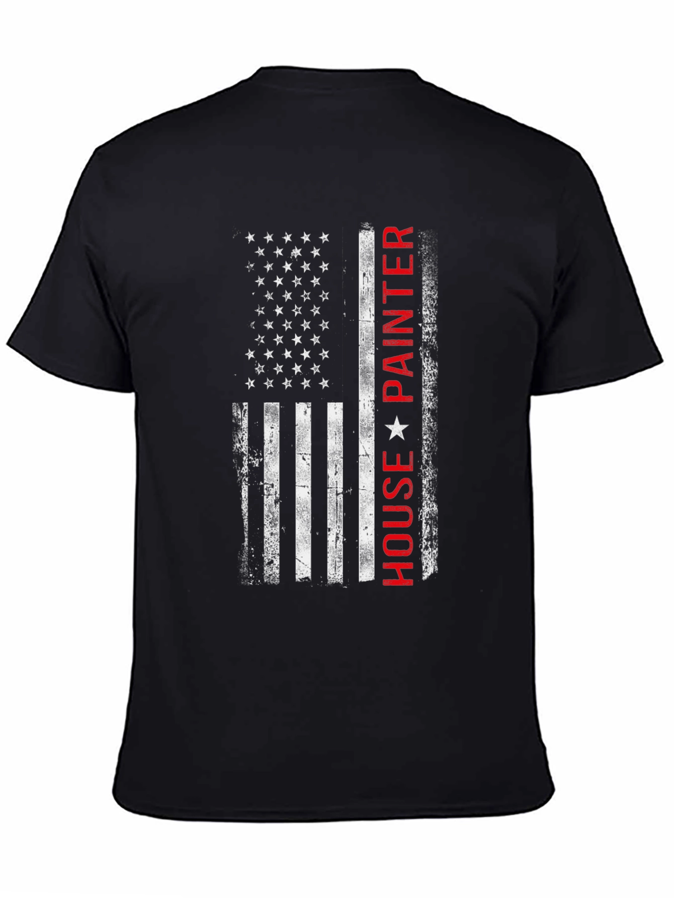American Flag House Painter T-Shirt