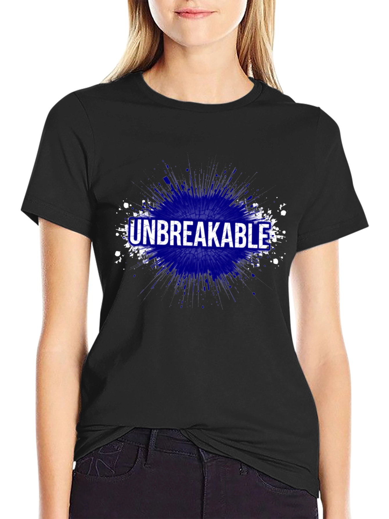 Unbreakable Graphic Print T-Shirt - Black