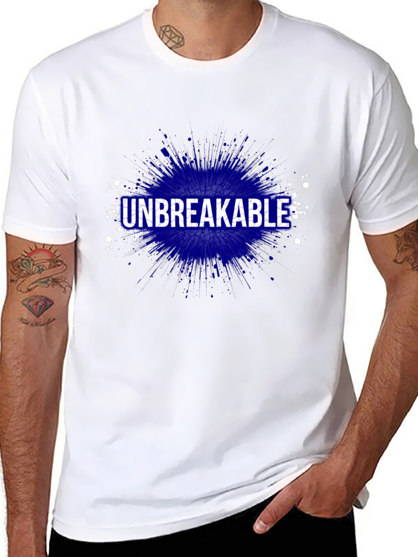 Unbreakable Graphic Print T-Shirt - Black