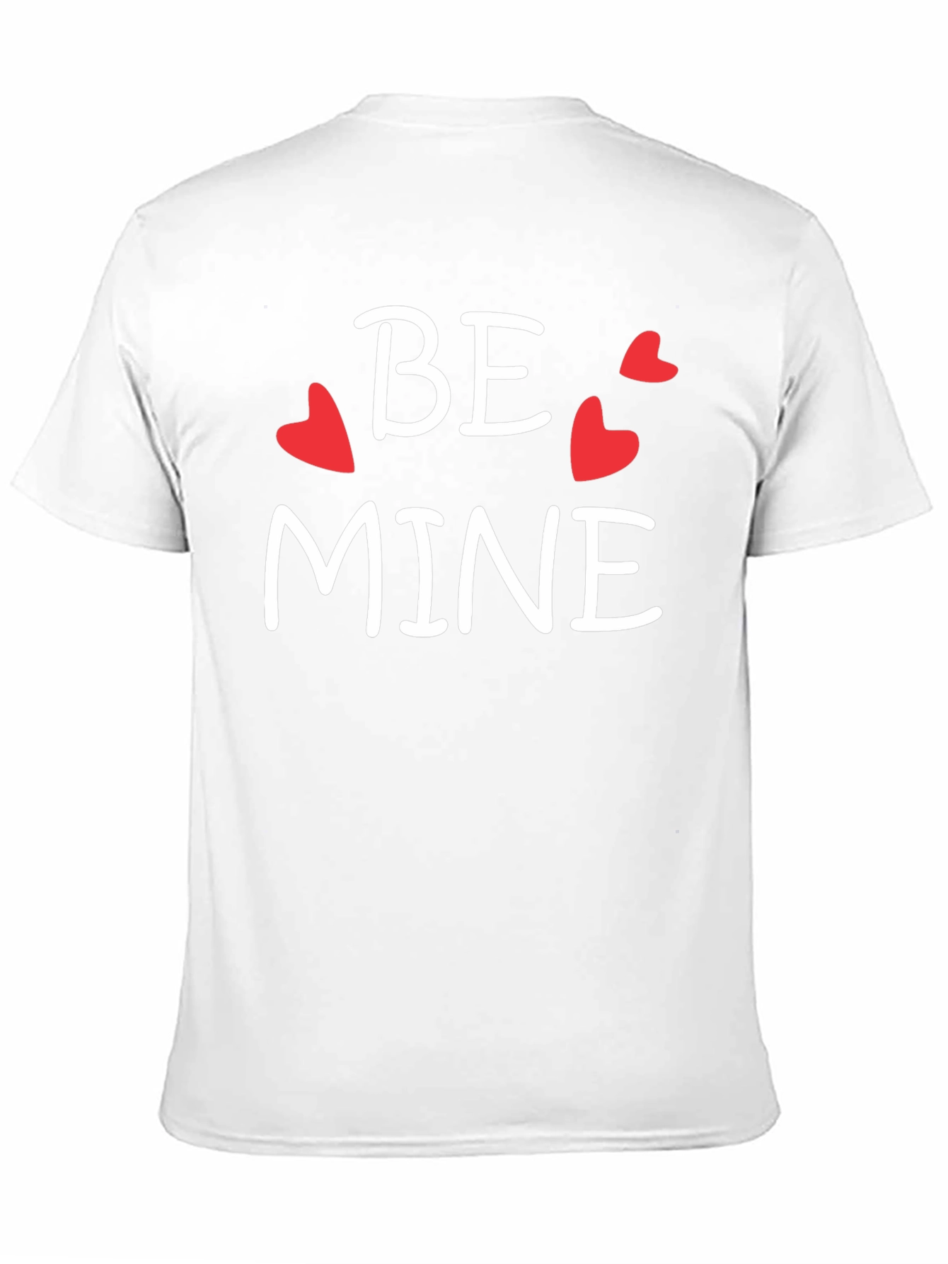 Be Mine Valentines Day Graphic Tee - Black Cotton