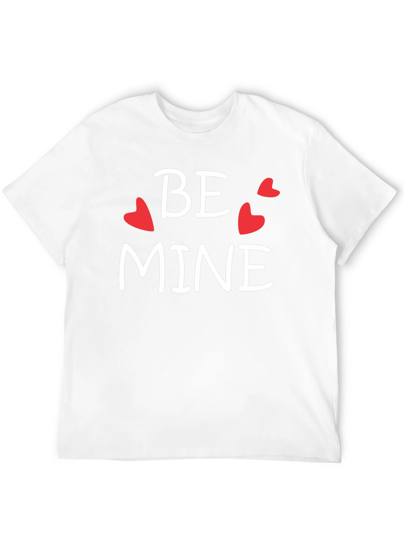 Be Mine Valentines Day Graphic Tee - Black Cotton