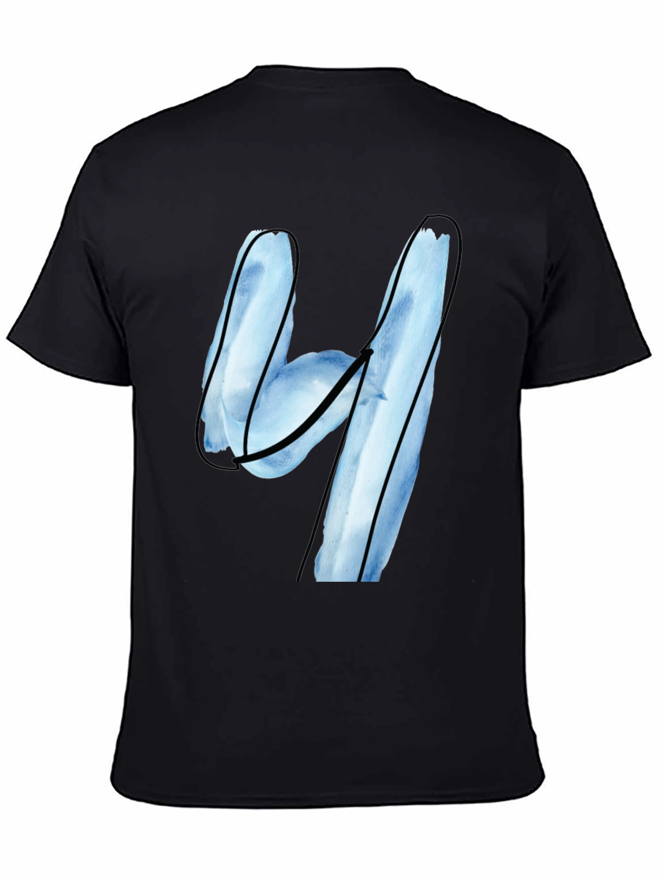 Abstract Number Four Graphic T-Shirt