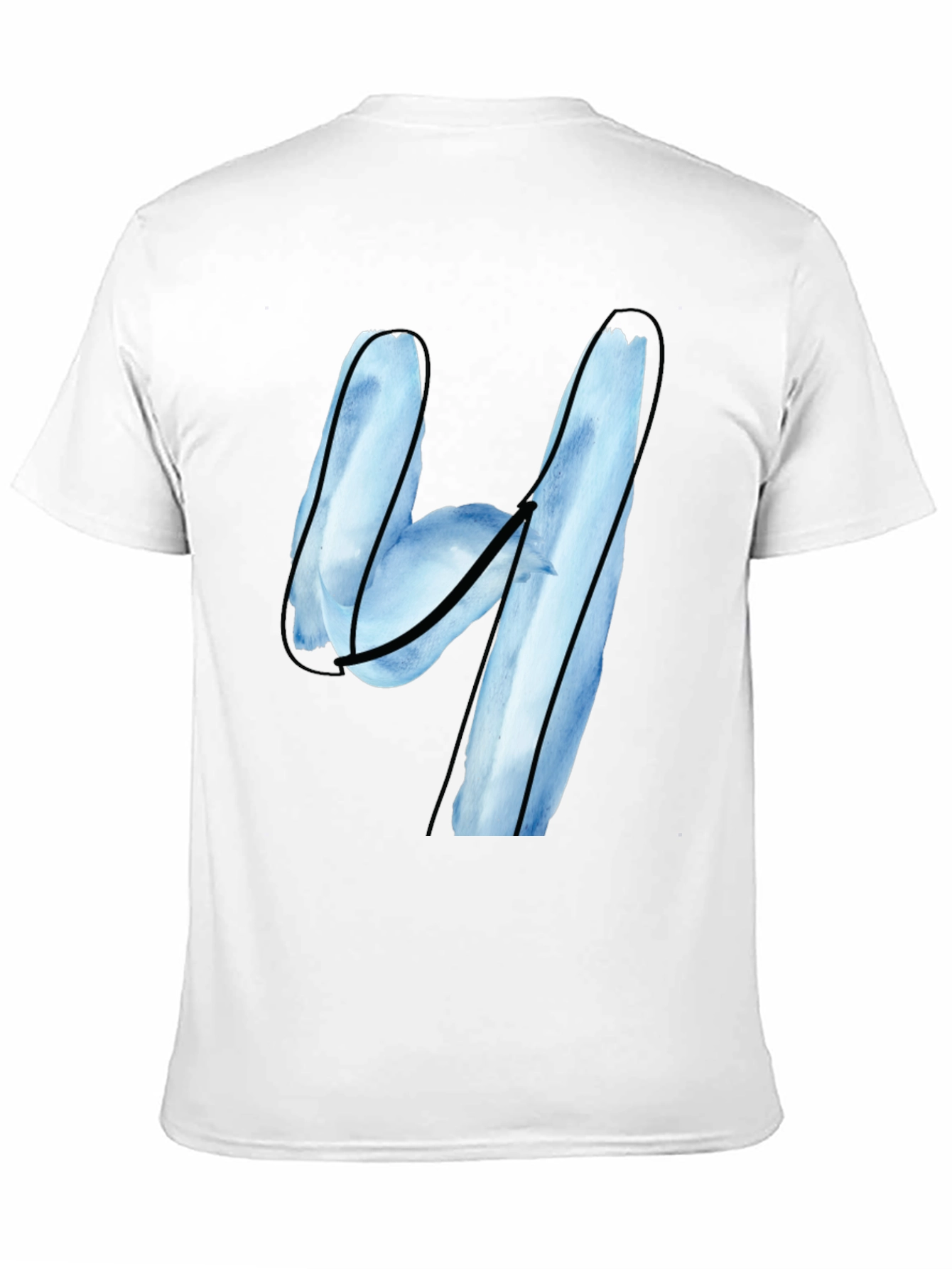 Abstract Number Four Graphic T-Shirt