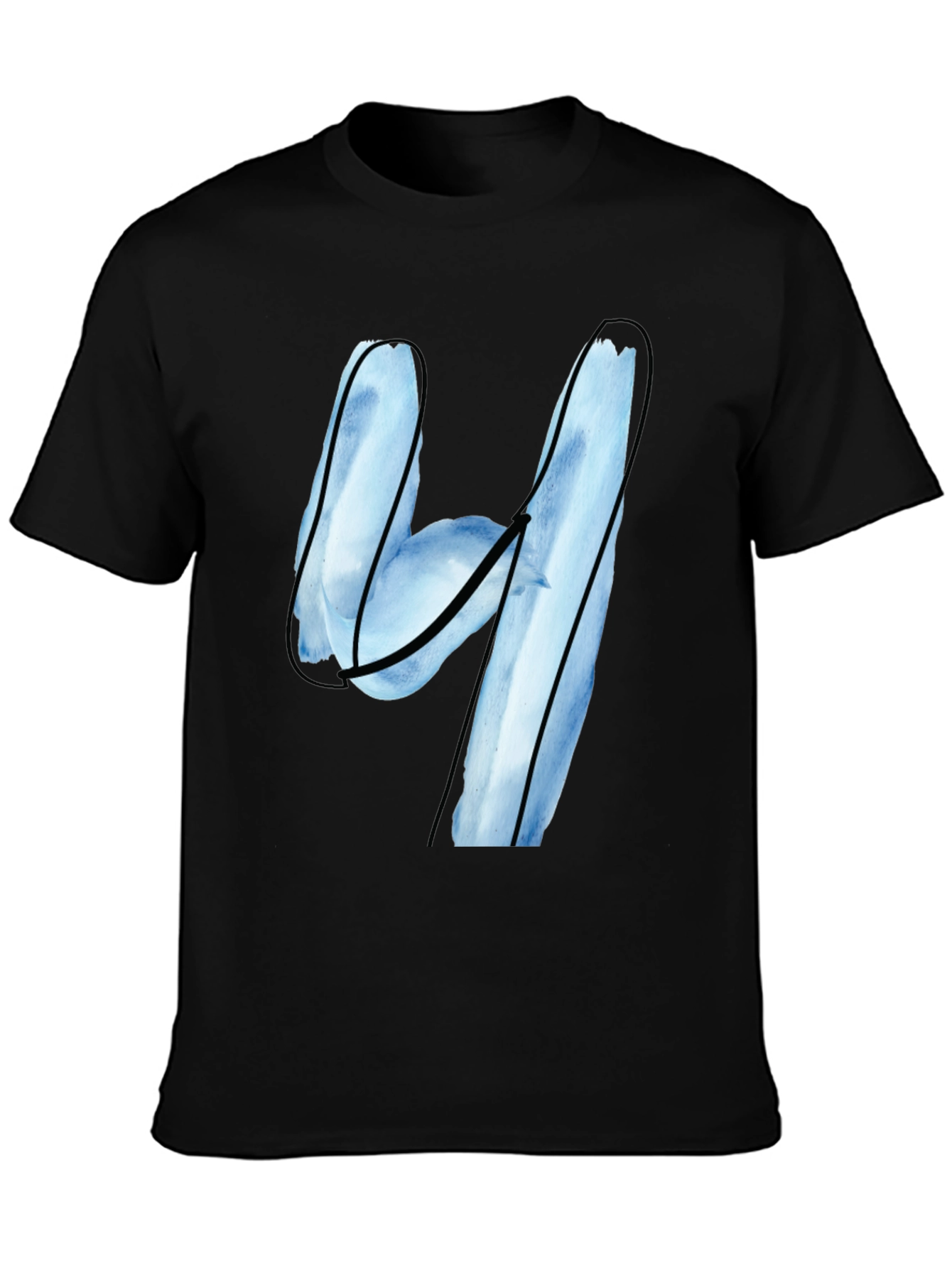 Abstract Number Four Graphic T-Shirt