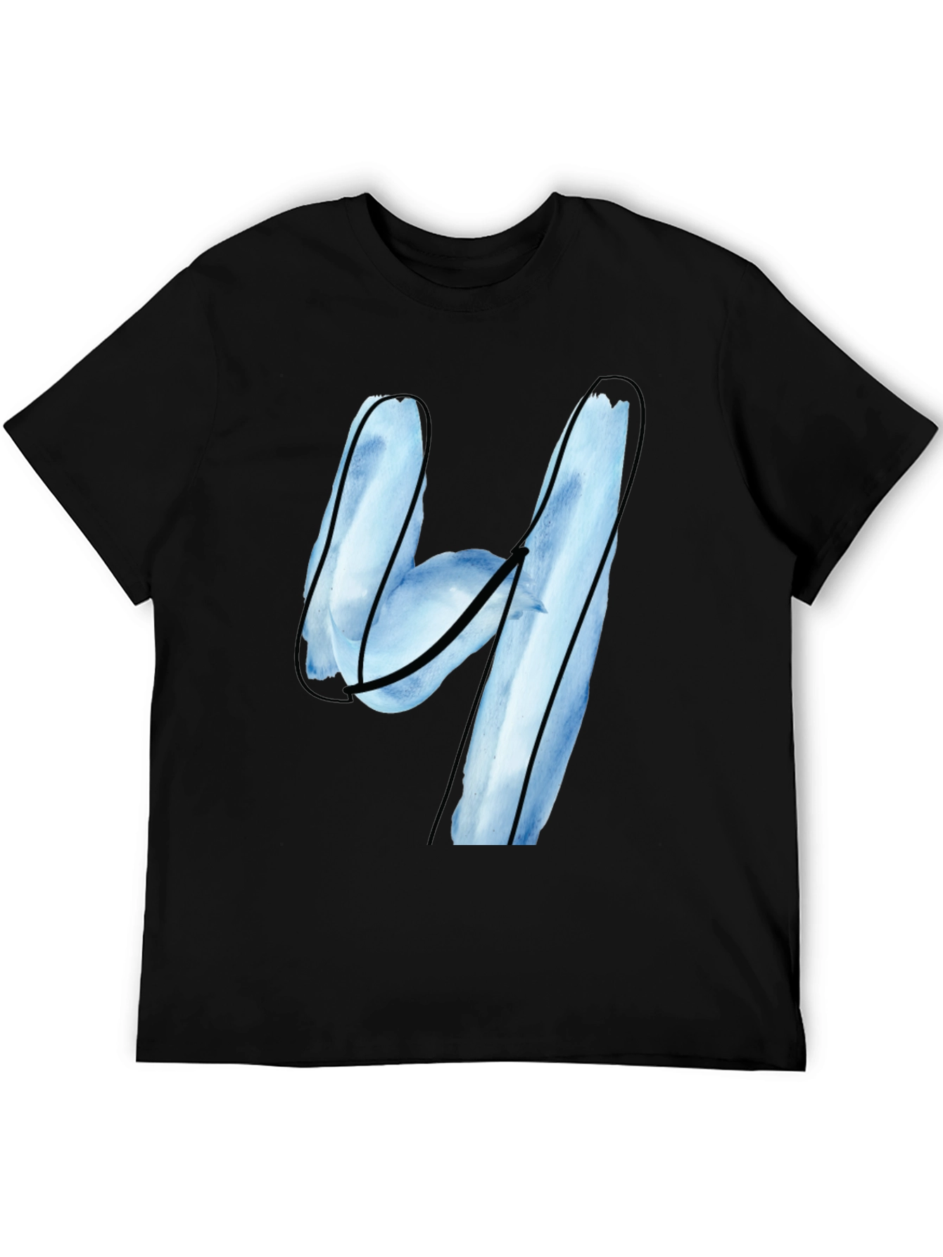 Abstract Number Four Graphic T-Shirt