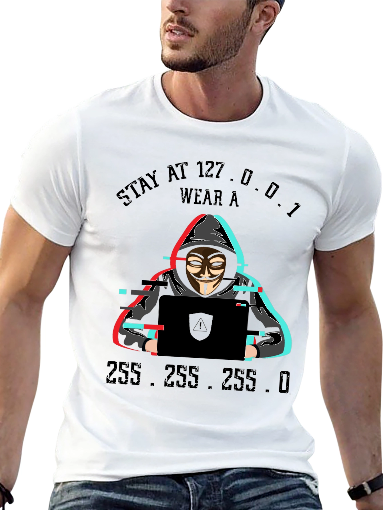Stay at 127.0.0.1 Hacker T-Shirt