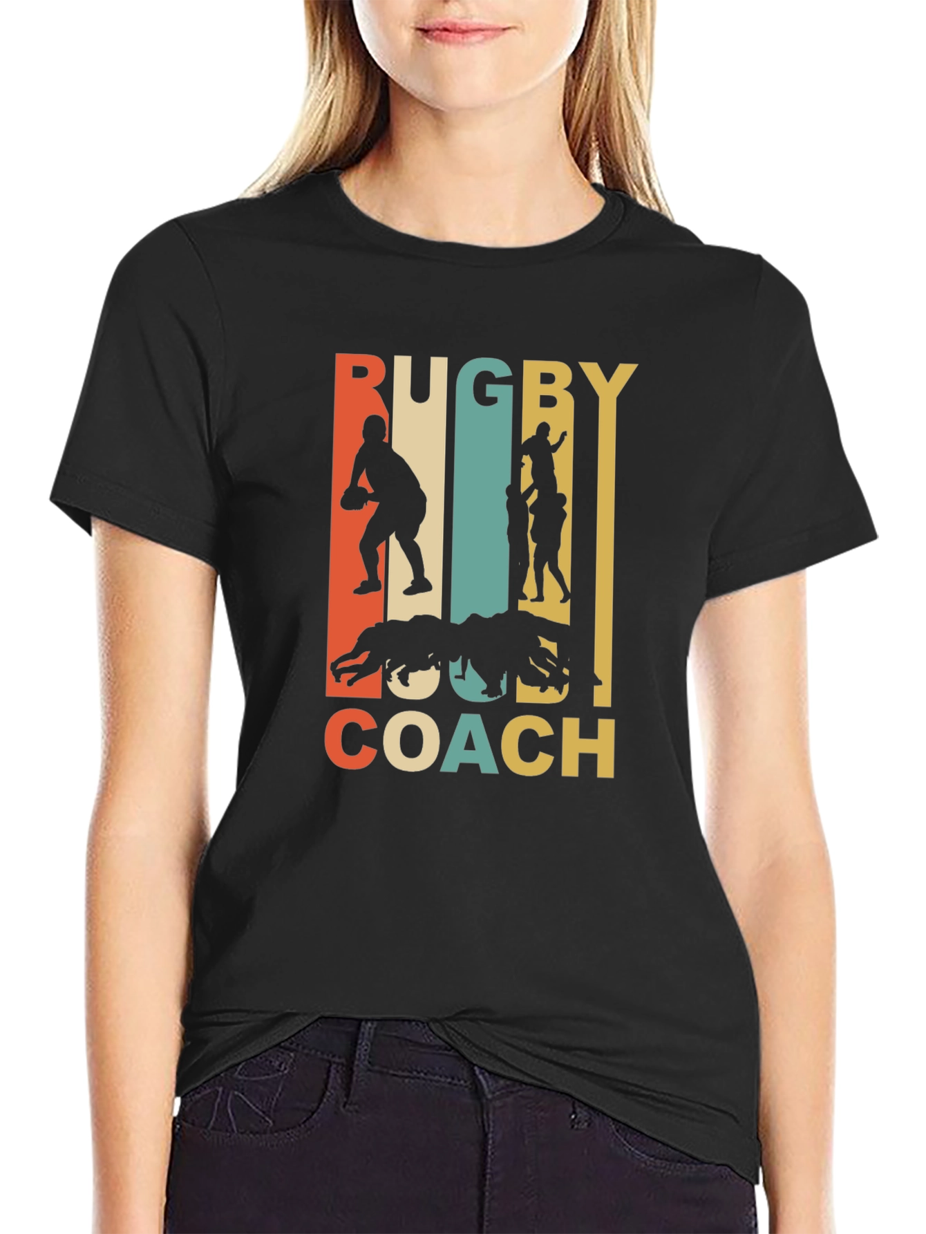 Rugby Coach Retro Graphic T-Shirt