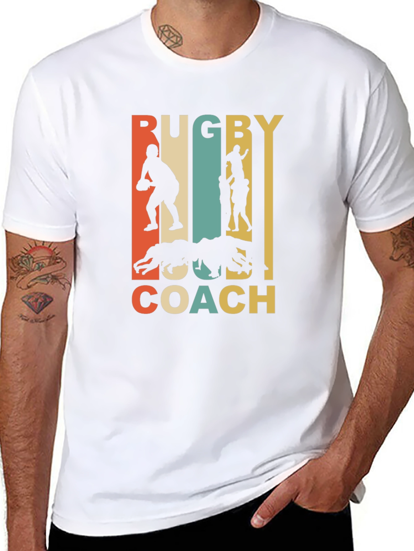 Rugby Coach Retro Graphic T-Shirt