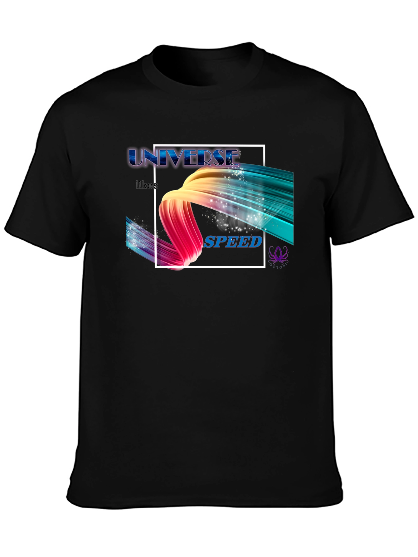 Universe Speed Graphic Black T-Shirt
