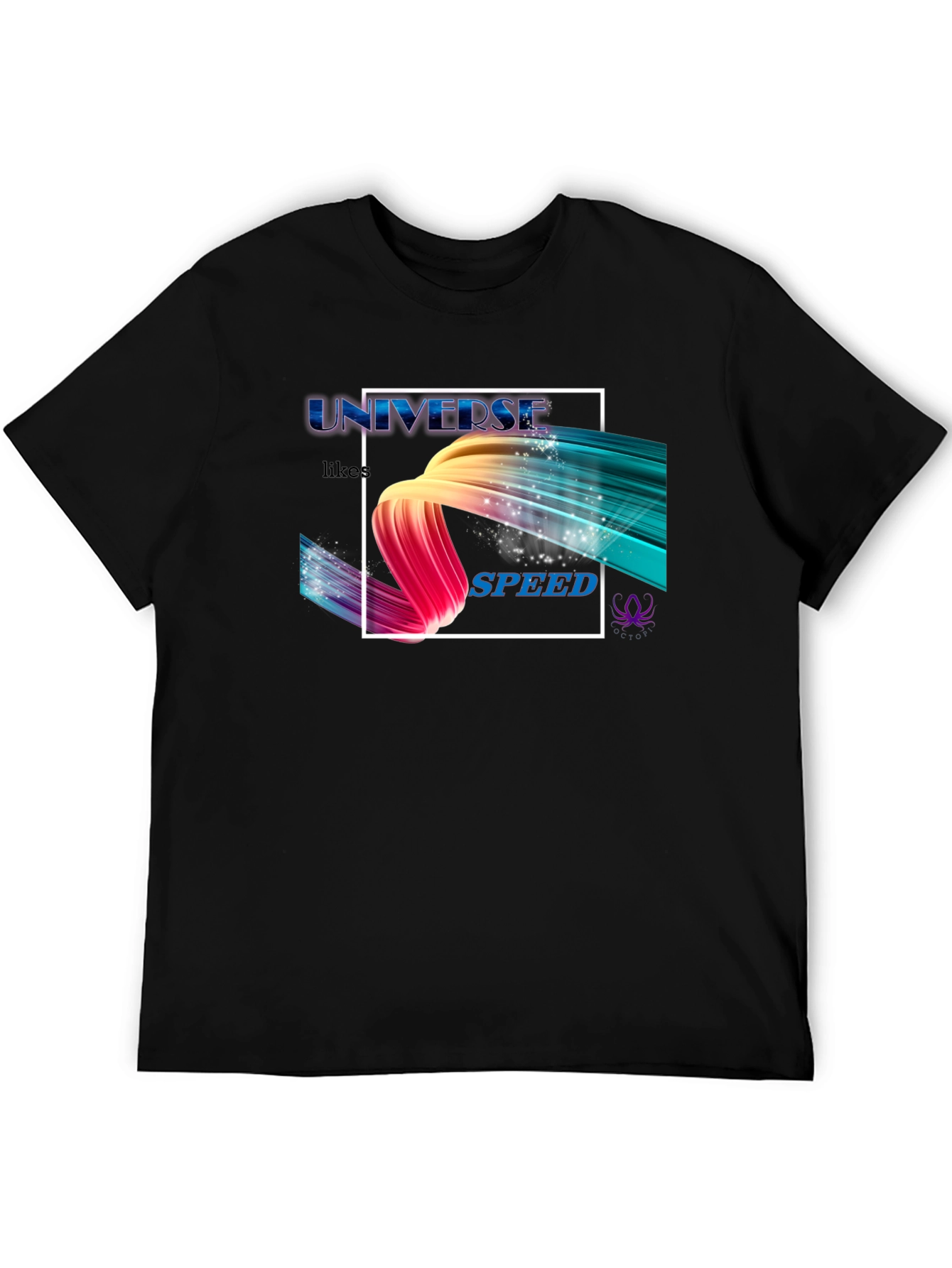 Universe Speed Graphic Black T-Shirt