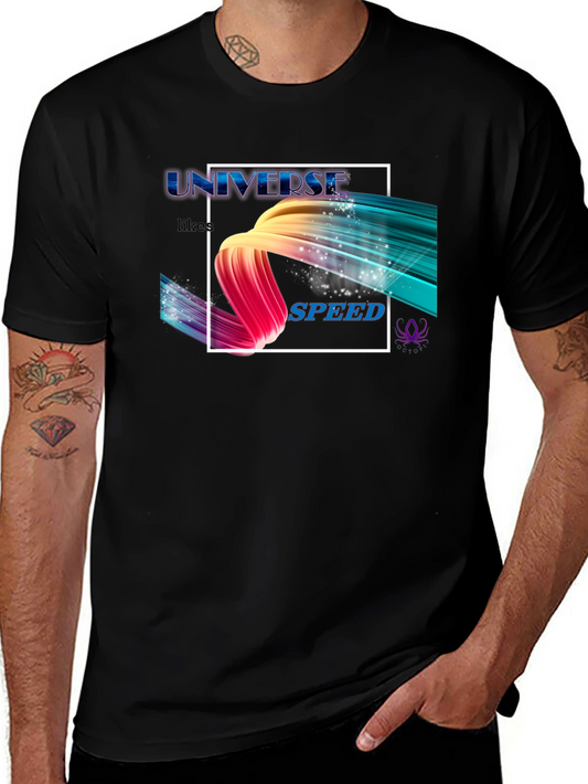 Universe Speed Graphic Black T-Shirt