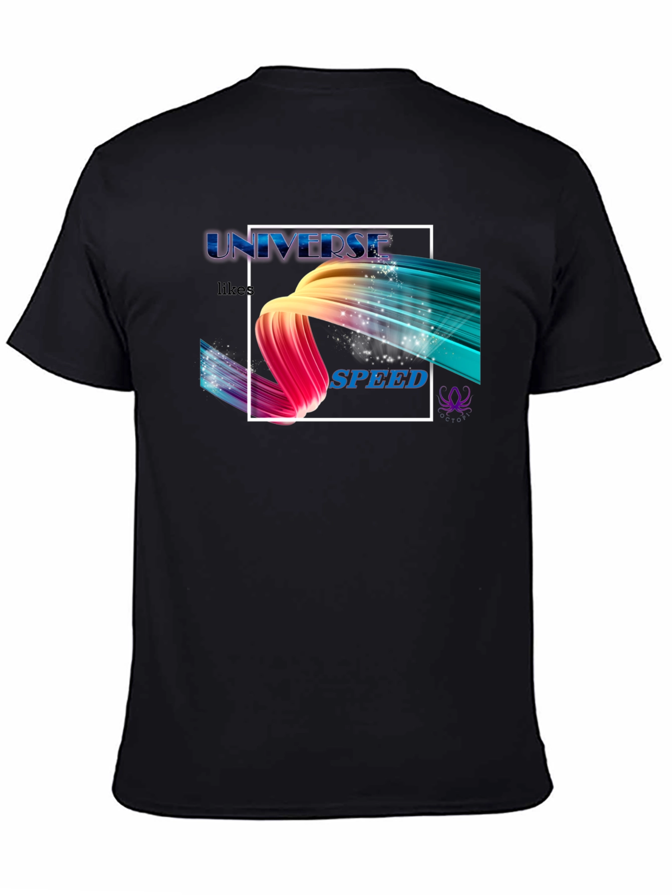 Universe Speed Graphic Black T-Shirt