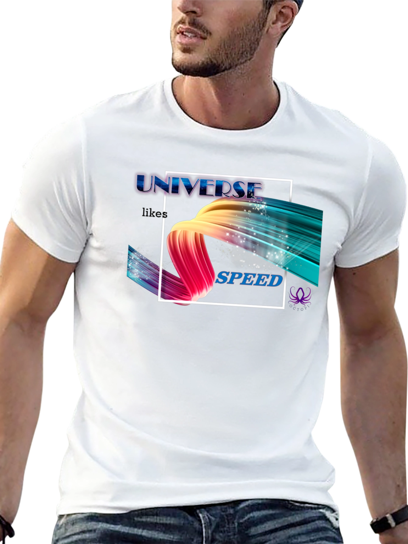 Universe Speed Graphic Black T-Shirt