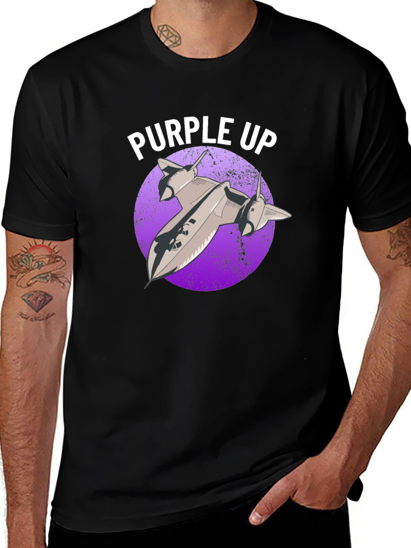 Purple Up SR-71 Blackbird T-Shirt