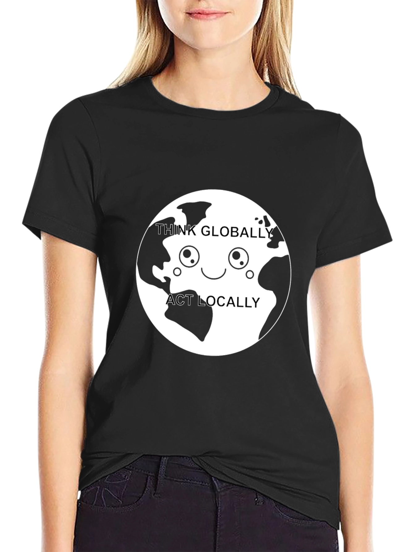Think Globally Act Locally Graphic Tee