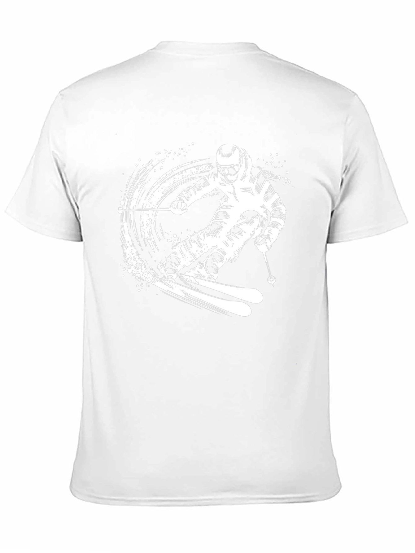 Skiing T-Shirt | Black Graphic Tee