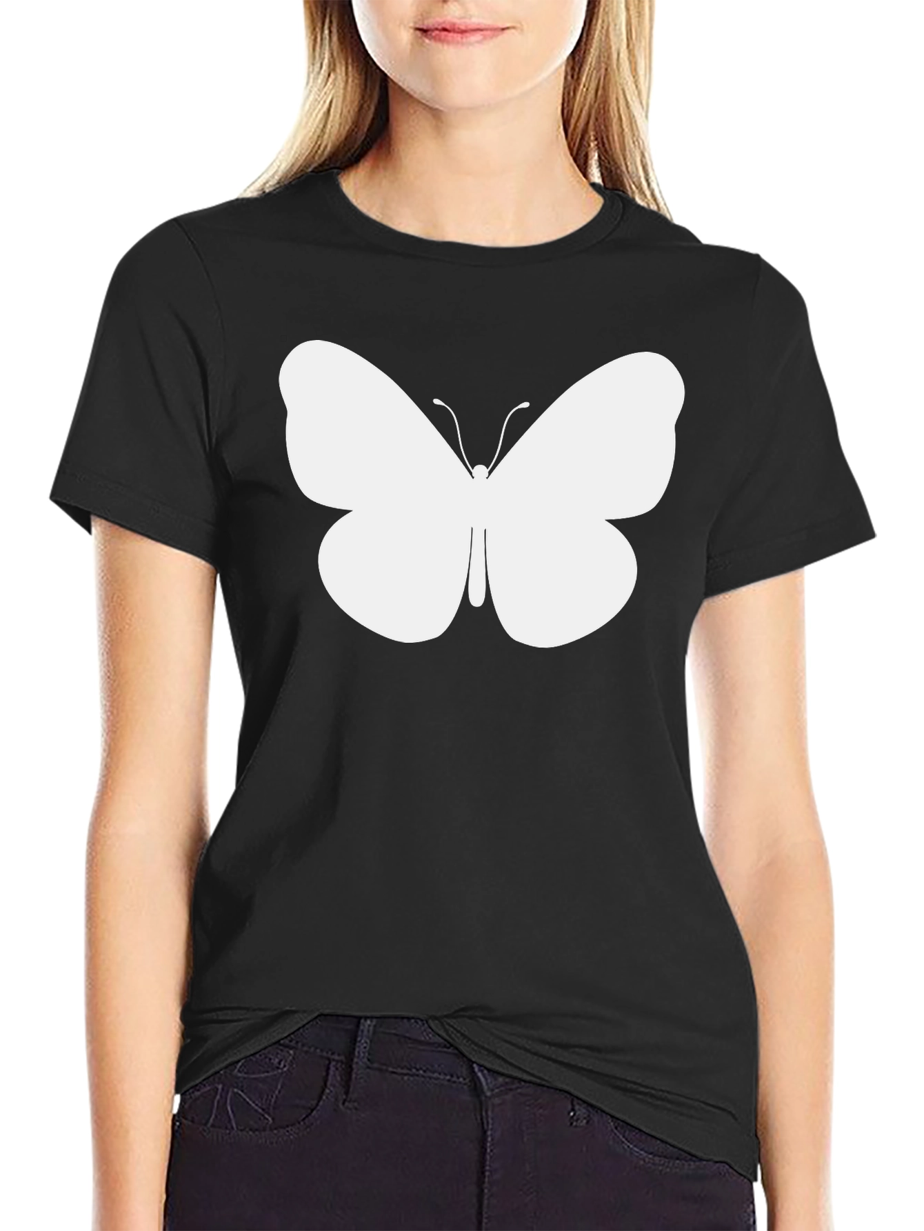 Butterfly Graphic T-Shirt - Classic Black Tee