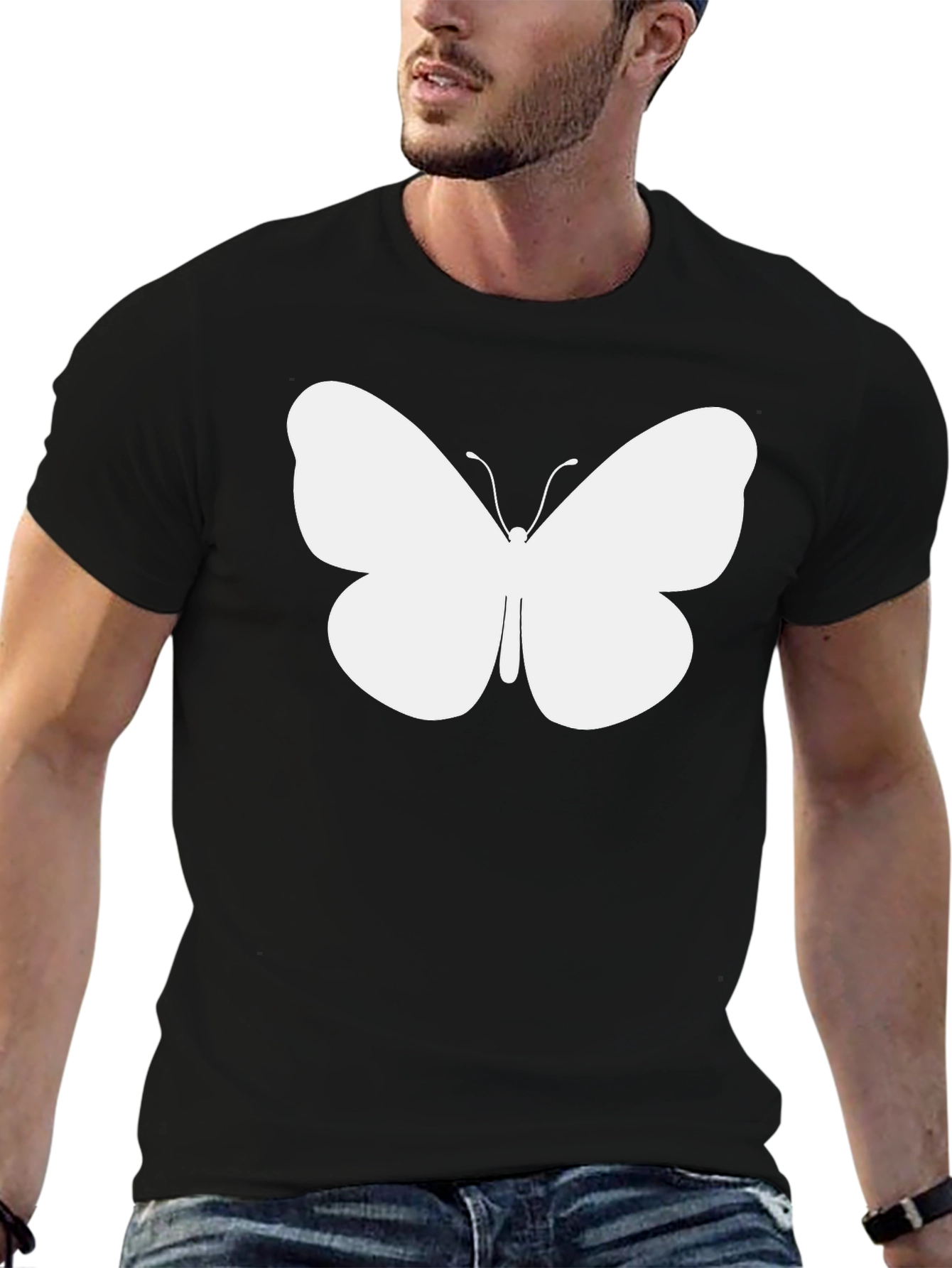 Butterfly Graphic T-Shirt - Classic Black Tee