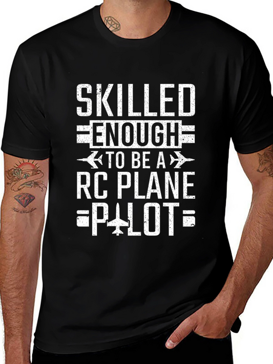 Skilled RC Plane Pilot Graphic Tee - Hobbyist Apparel