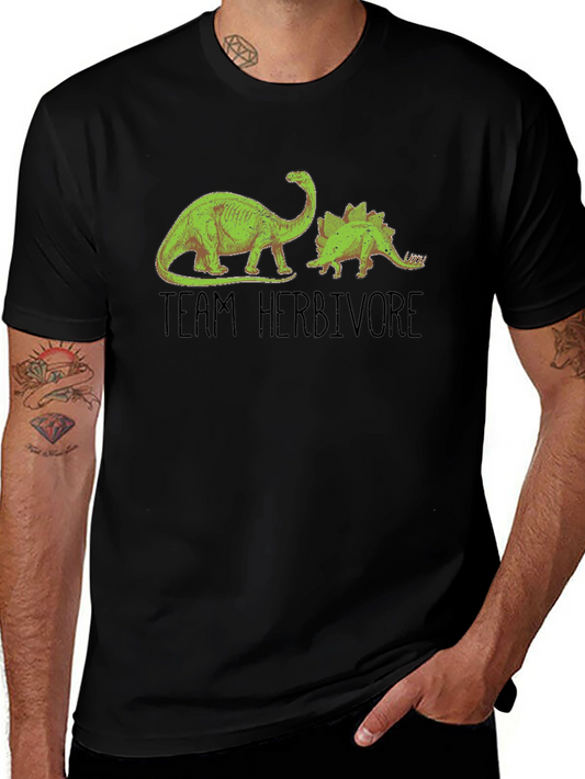 Team Herbivore Dinosaur Graphic T-Shirt