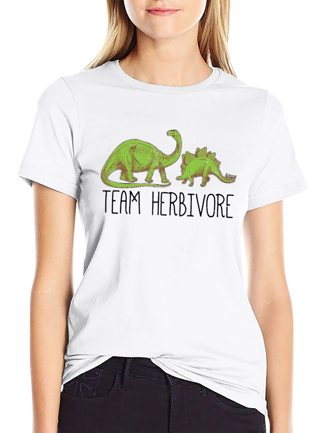 Team Herbivore Dinosaur Graphic T-Shirt